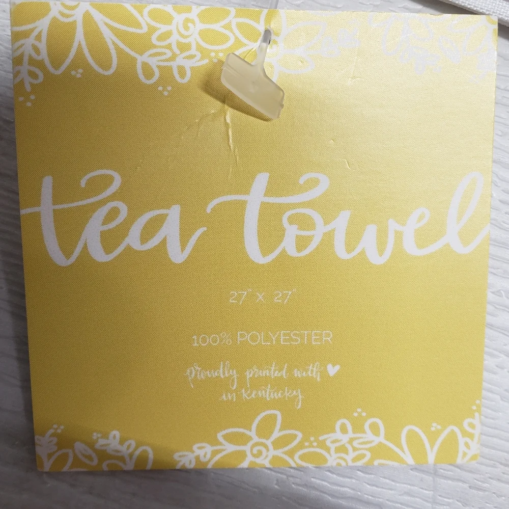 Louisville ATT Tea Towel 27 x 27 White Darling State of Mind Destination New